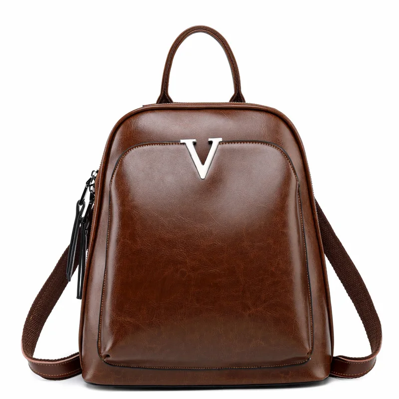 

Amasie 2018 New Genuine Leather shoulder bag high quality backbag Cow Leather Bag Female Fashion Bag WED0012