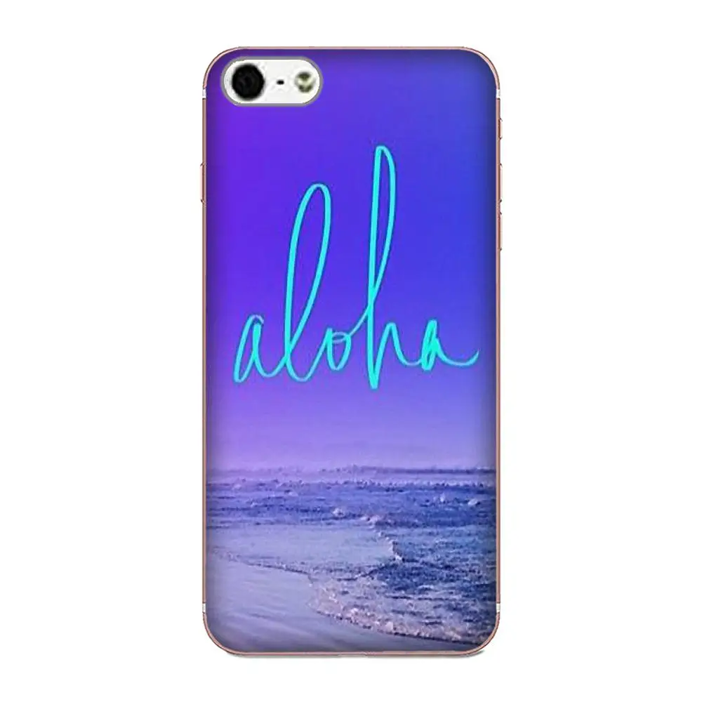 Чехол для телефона из ТПУ Apple iPhone 4 4S 5 5C 5S SE 6 6S 7 8 Plus X XS Max XR надпись &quotАлоха