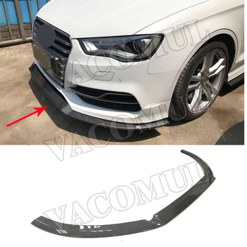 

Carbon Fiber Front Bumper Lip Spoiler for Audi Sline S3 Sedan Not A3 Standard 2013 2014 2015 2016 2017 2018 Car Styling