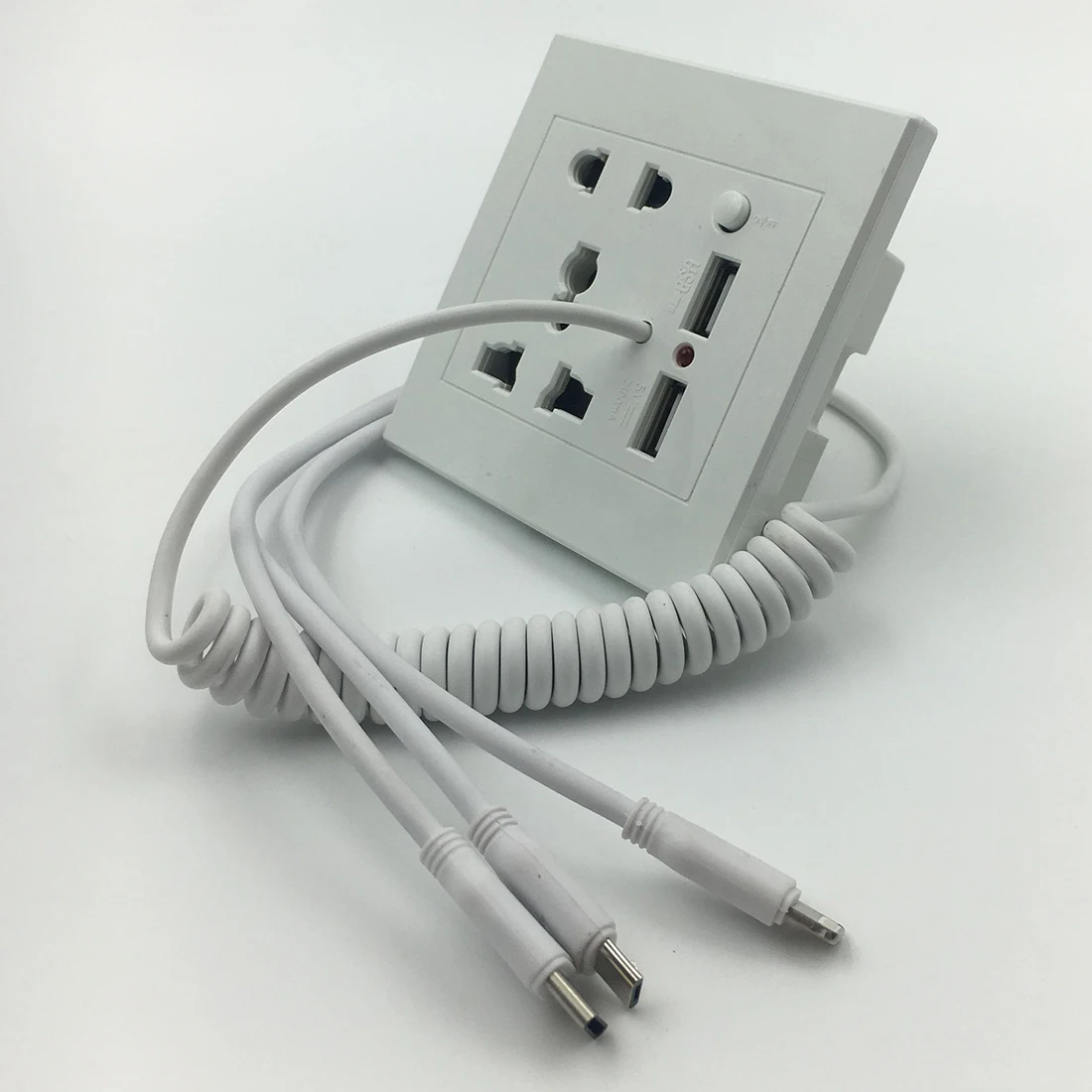 Обновленная версия многофункциональный двойной USB настенная розетка Зарядное