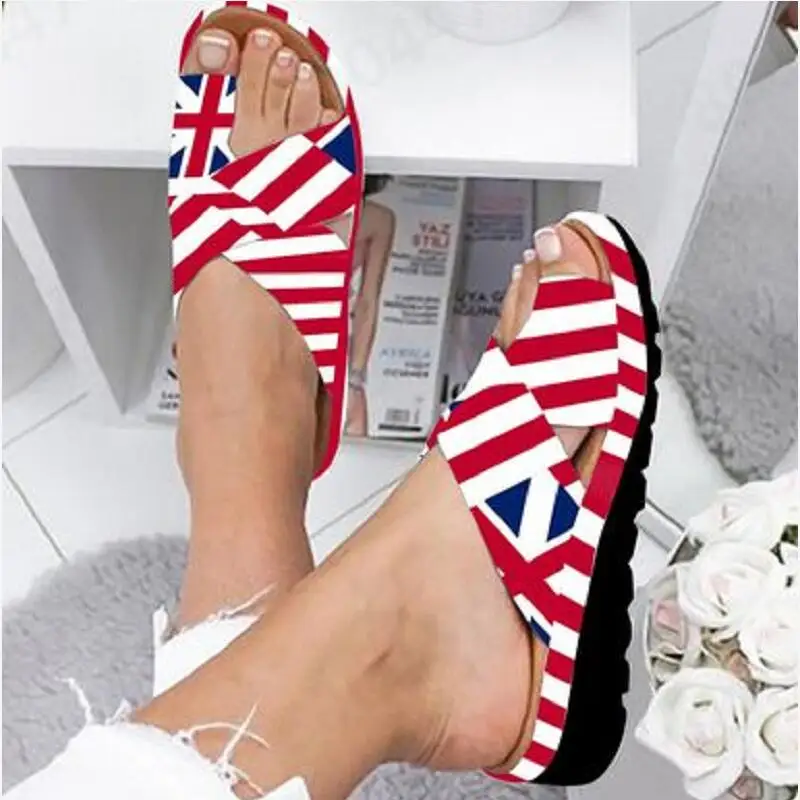 

Summer Women Sandals Ladies Wedges Shoes Flip Flops Female Beach Thong Sandals Platform Heeled Sandals Lady 2019 Sandalen Dames