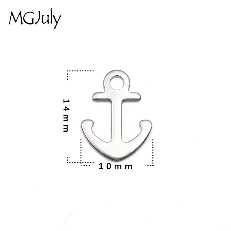 

20pc/Lot Stainless Steel Anchor Bracelet Pendant Making Handmade Earring Accessories Necklace Parts Jewelry Findings AC037