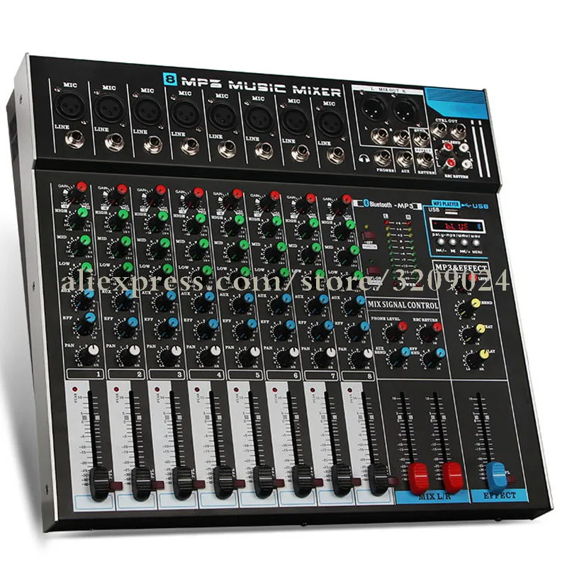 Pro 8 Channel Bluetooth Mixer Stage Conference