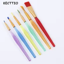 6 шт./компл. кисть для смазывания торта помадка торт картина для декора Кисть DIY узорная выпечка Кондитерские инструменты кухонные аксессуары 6 шт