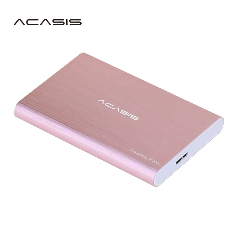 ACASIS 2,5 ''внешний жесткий диск USB 3,0 цветной металлический HDD портативный внешний HD Жесткий диск для настольного ноутбука сервер Супер предложения - Цвет: Pink