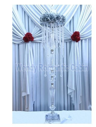 

100cm Tall Crystal wedding centerpiece flower stand, Wedding Supply 10pcs/lot