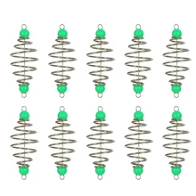 5 шт./компл. Нержавеющая сталь в форме оливки, рыболовное приманки пружинный приманка встроенный висит Рыбалка снасти подачи рыбы инструменты аксессуары