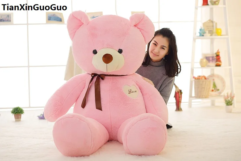 pink teddy bear with heart