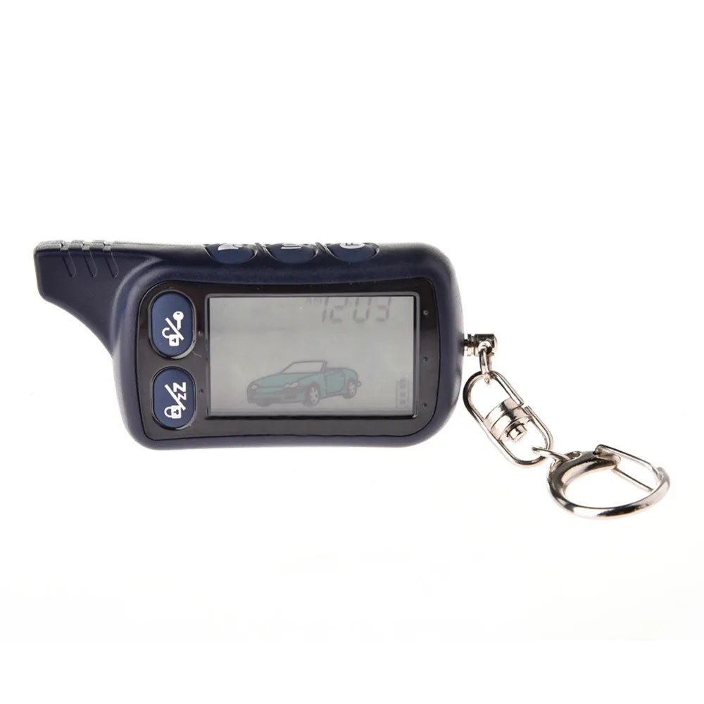 New Car Anti theft System 2 Way Car Alarm LCD Remote Control Key Fob