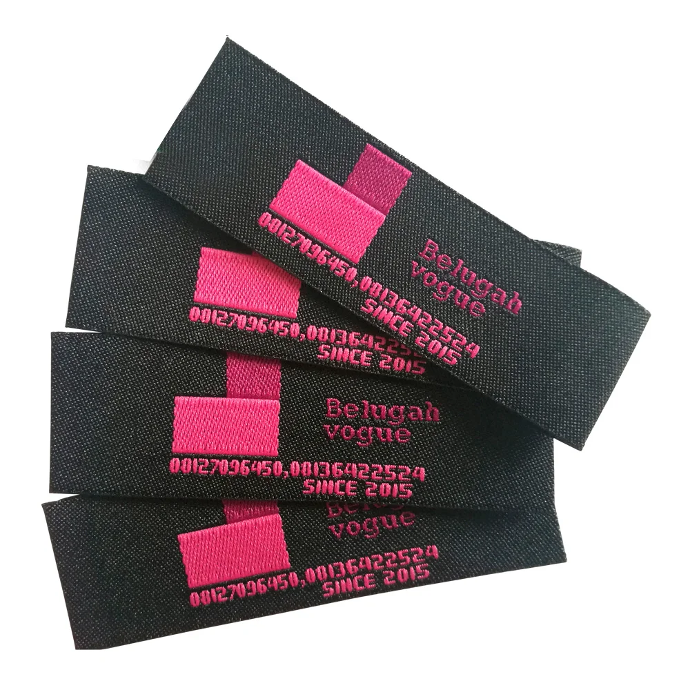 customized garment woven labels for needlework clothes tag private ...
