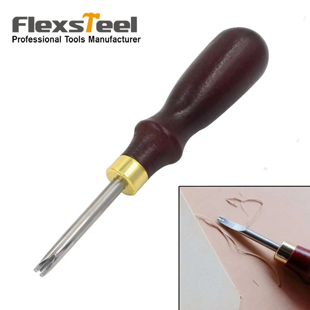 

1.0MM DIY Leather Craft Edge Skiving Beveler Leather Craft Keen Edge Cutting Working Tool