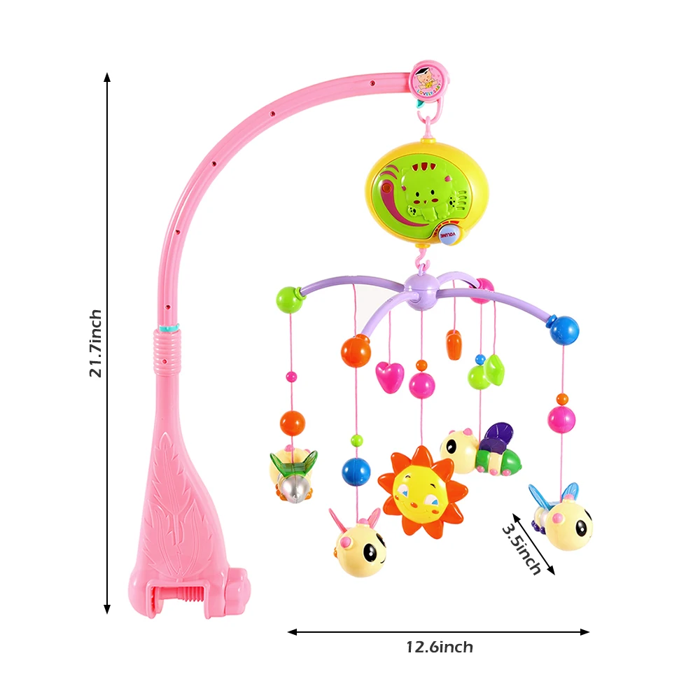 Brinquedo do Bebê Cama Sino Musical Móvel Berço Dreamful Anel Pendurado Girar Chocalho Pai Controle Remoto Brinquedo Educativo 21 chocalho pai controle remoto brinquedo educativo