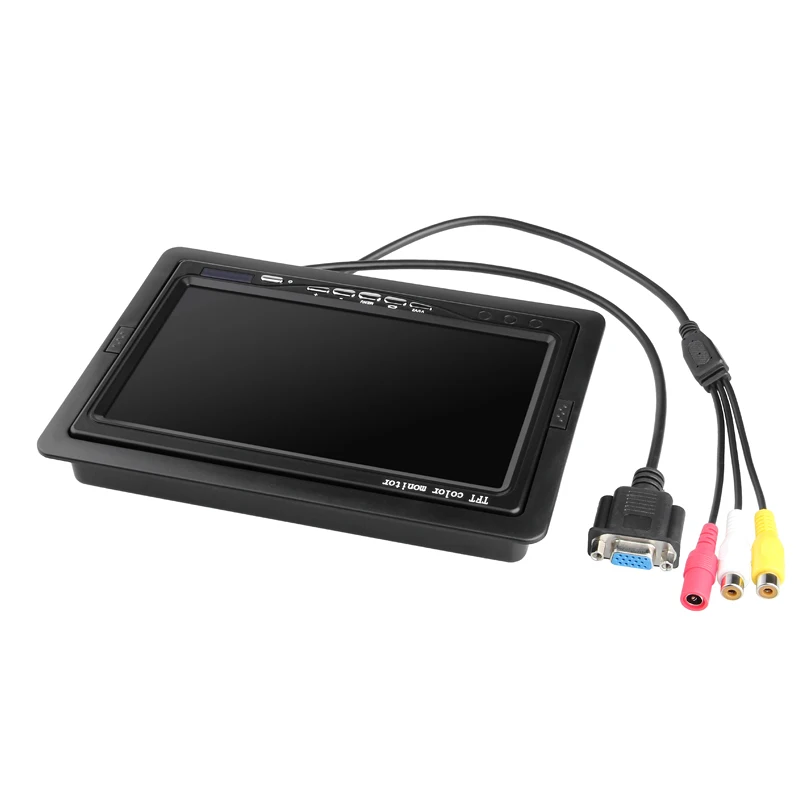 VGA DVR монитор 7 дюймов TFT LCD HD дисплей видео AV автомобильный домашний яркий цвет с