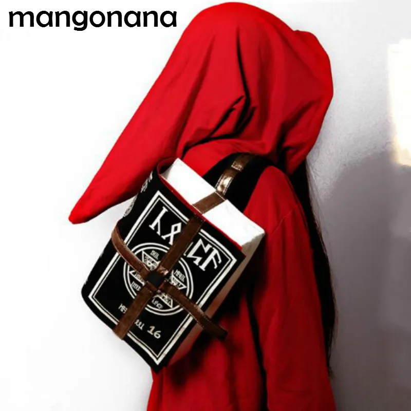 

Japan Anime Cosplay Sorcerer Arcane Book 2-way Shoulder Bag Fanny Canvas /PU Bag