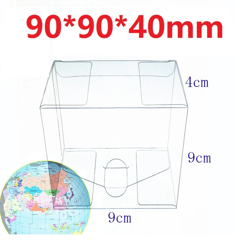 90*90* Wcm прозрачная пластиковая ПВХ коробка форма подарочная коробка коробочка для конфет на вечеринку упаковка для кексов свадебные принадлежности