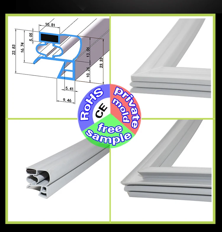 Us 2 95 Commercial Stainless Steel Refrigerator Door Seal Magnetic Sealing Strip Door Rubber Gasket Four Door Six Door Universal On Aliexpress