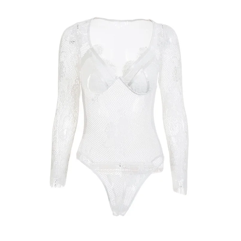 New Women Fashion Seamless Sexy One-piece Sexy Teddy Baby-doll Lace Lingerie Bodysuit Jumpsuits Lace Sleepwear Nightwear #4R14 (27)