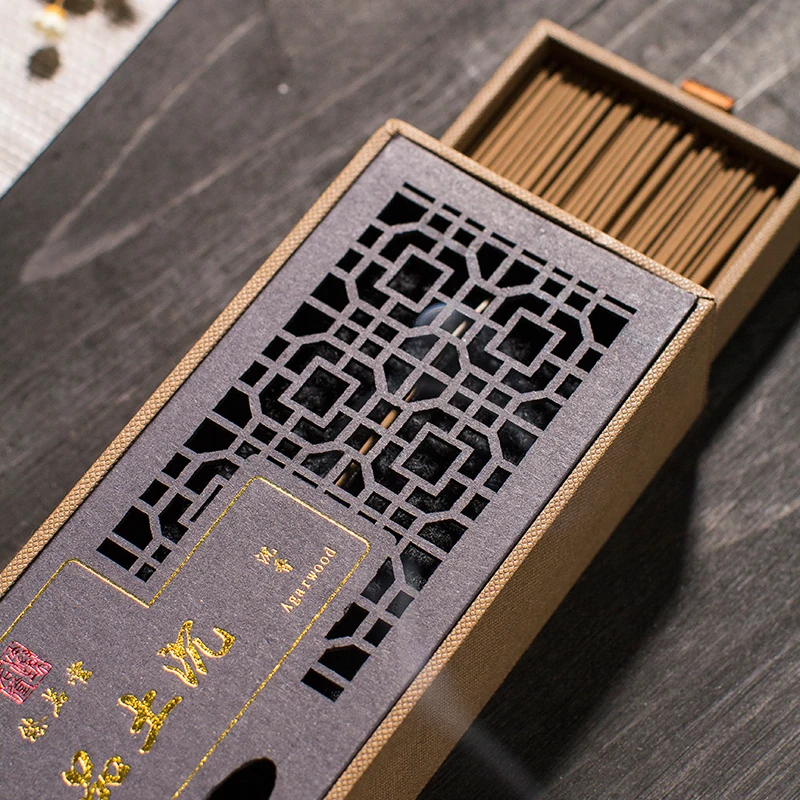 

Natural Stick Incense Home Fragrance Agarwood Aroma Sticks for Purifying Air Tea Ceremony Meditation Incenses Aroma Therapy Gift