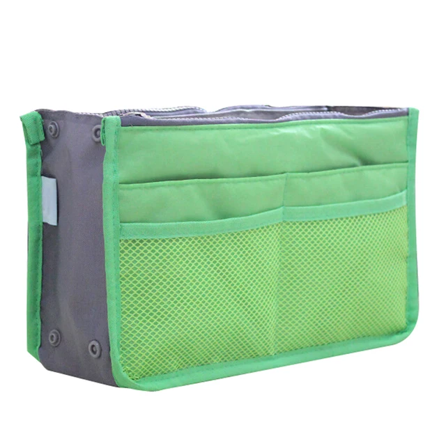 Organizer Insert Bag Women Nylon Travel Insert Organizer Handbag Purse Large liner Lady Makeup Cosmetic Bag Cheap Female Tote -