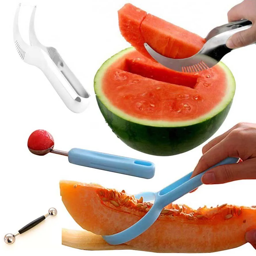 3 Styles Stainless Steel Multi Watermelon Slicer Tool 3 styles stainless steel multi watermelon slicer tool