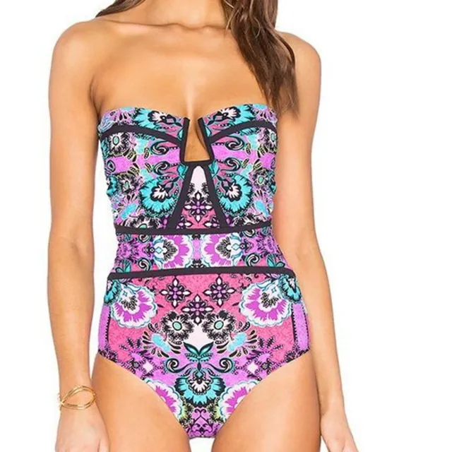 strapless 1 piece swimsuits