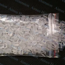 500 шт, прозрачный цвет, итальянский Кератиновый клей для ногтей, чистый прозрачный цвет, для слияния человеческих волос/Кератиновое наращивание волос