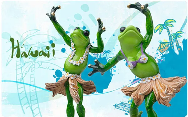 Funny Frog Family Dancing Ballet Styles Resin Toys Figures - 2