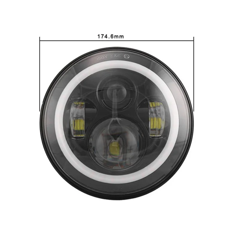 7 Inch Round LED Headlight 7 Projector Headlamp Turn Signal Light For Jeep Wrangler Hummer lada niva 4x4 Suzuki Samurai (13)