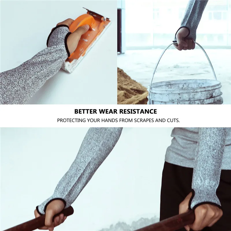 1 pc Safety Arm Sleeve Anti Cut Work Gloves Garden Protective Gloves Cut Resistant Sleeves Armband Working Safety for Climb Hunt
