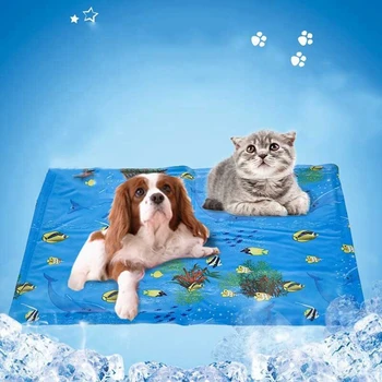 

Pet Cooling Mat Gel Ice Pad For Dogs Teddy Small Large Cat Summer Cushion For Keep Cooling Pet Supplies