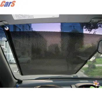 

40x60cm Summer Windshield Sunshade Retractable Car Window Sun Shade Automatic Auto Visor Front Windshield UV Protect Cover