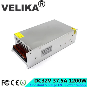 

Regulated DC32V 37.5A 1200W Switch Power Supply Transformer 110 220V AC DC 32V SMPS for CNC Industry Mechanical Equipment Light