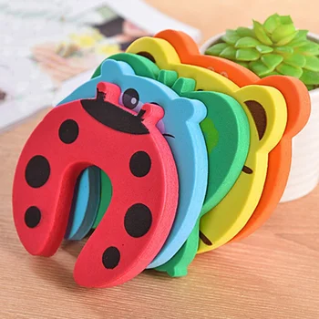 

2pcs/Lot Children Safety Protection Cute Animal Security Anti-grip Card Door Stopper Baby Newborn Care Child Lock Protection