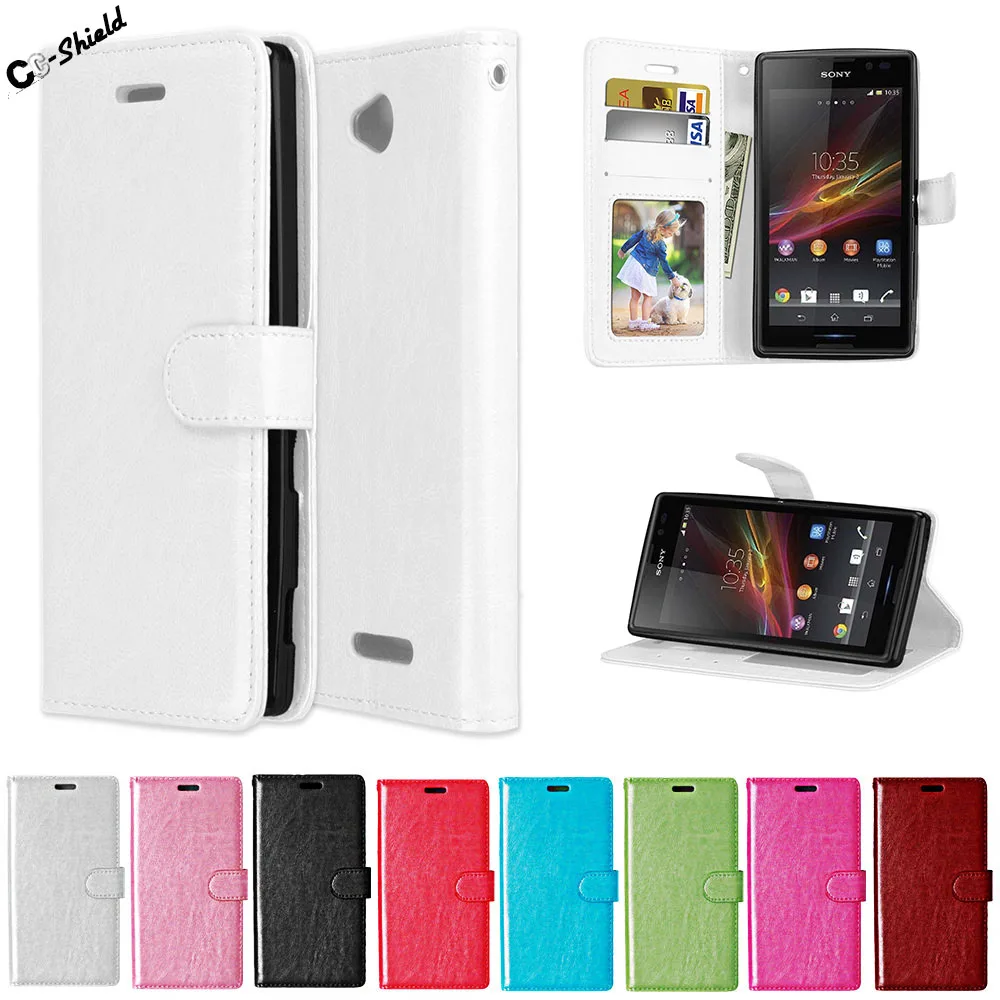

Flip for Sony Xperia C Dual C2305 C 2304 S39h Case for Sony Xperia C2304 S39H C 2305 S 39H Phone bumper Cover wallet Case 5.0"