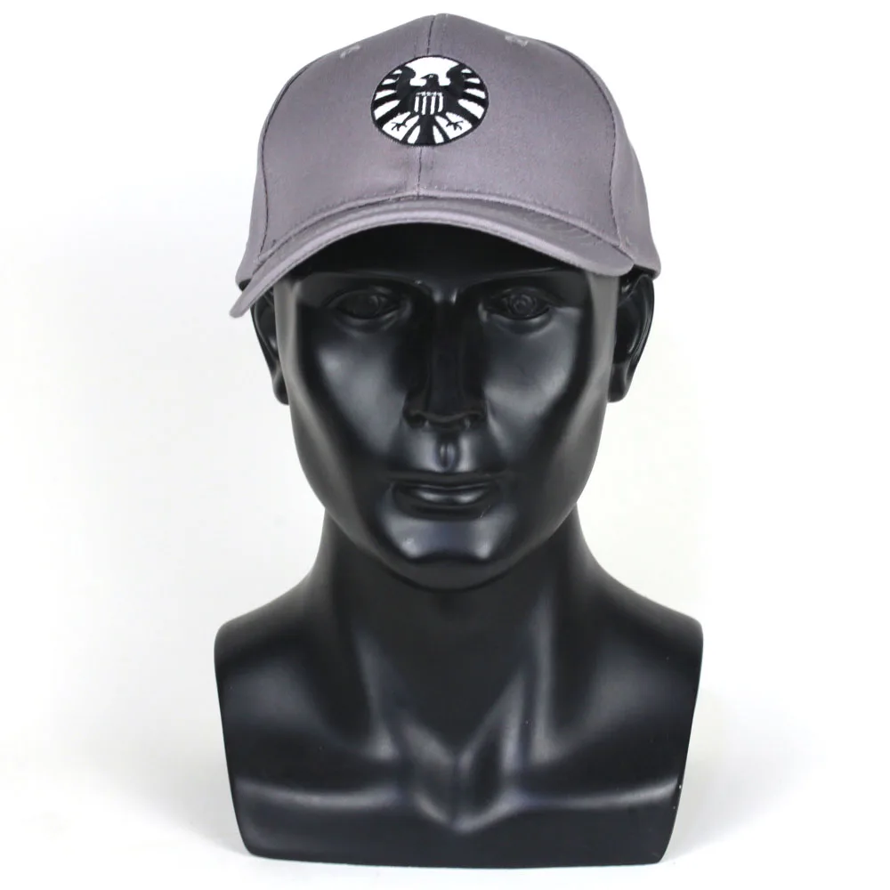 Captain Marvel Hats Cosplay Captain Marvel Costume Accessory Agents of S.H.I.E.L.D. Baseball Cap Unisex Adjustable Hip Hop Hat1