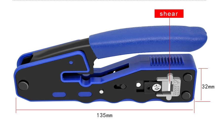 Cncob-crimpador de Cabos Multifuncional de Crimpagem Perfurado por Ethernet Ferramenta Conector Rj45 8p8c 4 Ferramentas de rede