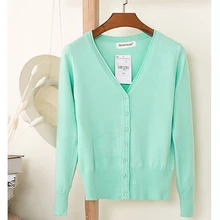 Baharcelin 3XL 4XL Большой размер женские осенние вязаные кардиганы с длинным рукавом вязаные свитера с круглым вырезом базовые вязаные топы