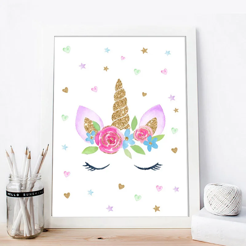 picture Canvas Easy Unicorn Painting unicorn canvas painting nordic minimalist could rainbow wall art watercolor posters and prints pictures for living room decor
