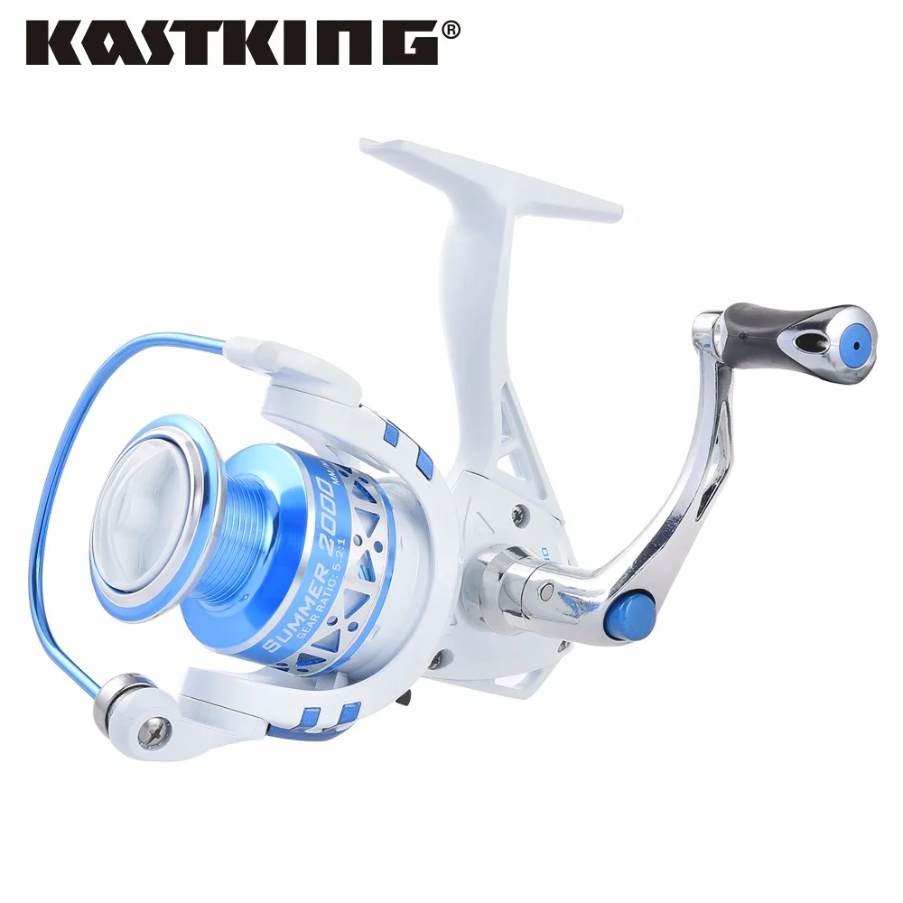 

KastKing Summer 10BBs Spinning Fishing Reel Max Drag 8KG Super Light Spinning Reel for Travel Fishing 500 to 5000 Series