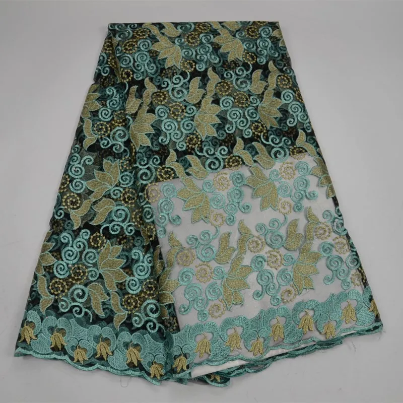 

2018 Promotion Aqua Green African Lace Fabric For Party Dress Good Looking Fashion French Net Lace Fabric For Sewing Material 30