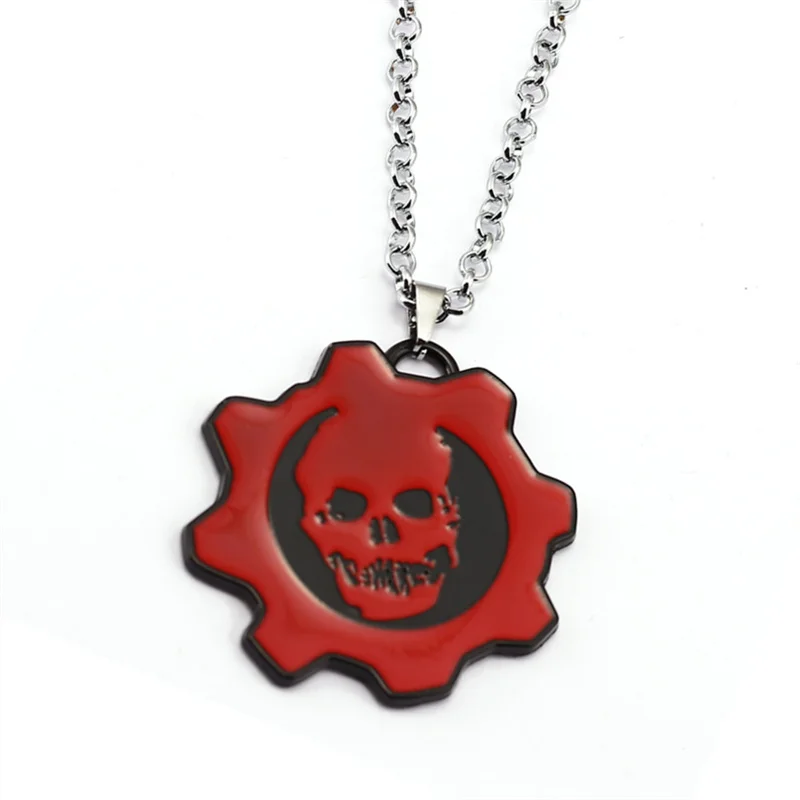 NEW Game Gears Of War necklace zinc Alloy Gear wheel Ship Metal