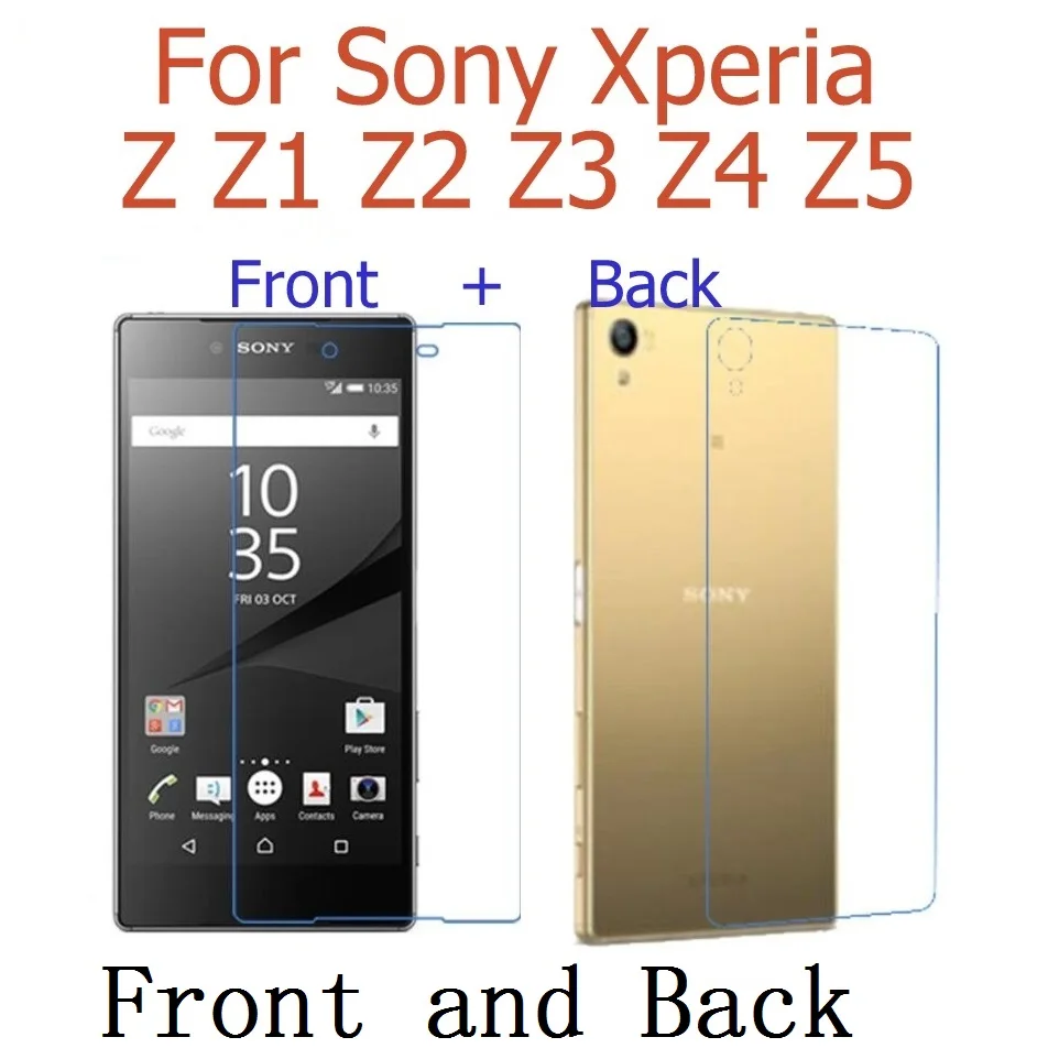 Передняя и задняя) HD прозрачный глянцевый и матовая пленка для sony xperia Z L36H Z1 L39H Z2 Z3 Z4 Z5 Premium Ultra plus Защитная пленка для экрана