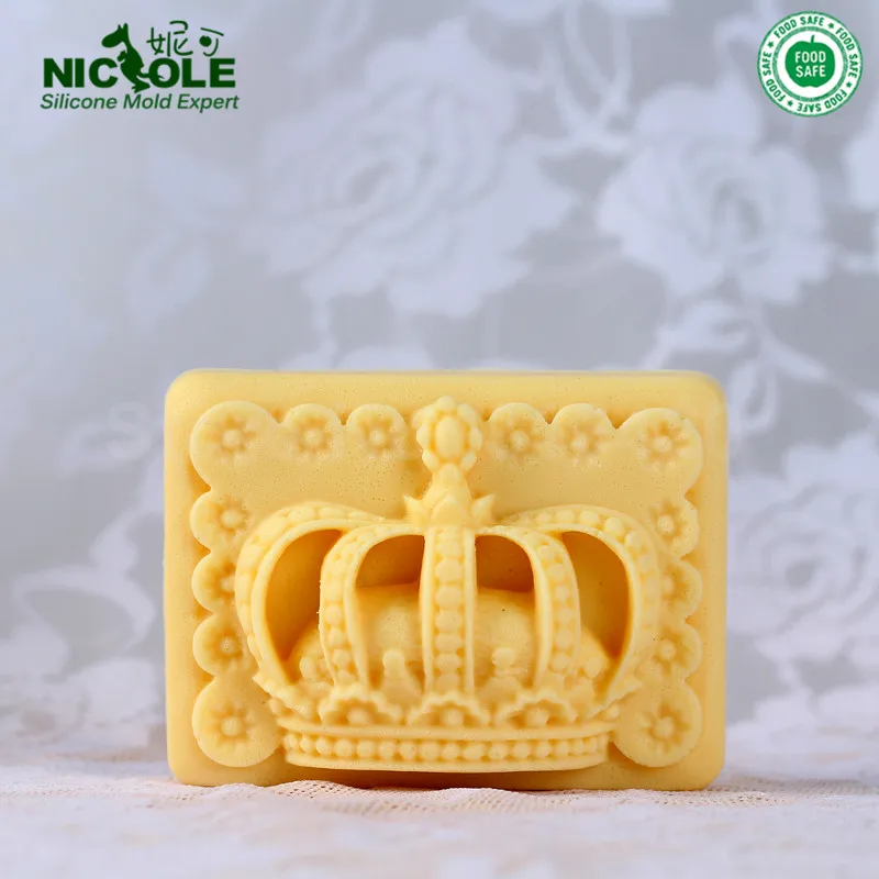 Buy Nicole Handmade Crown Silicone Soap Molds,Silicone