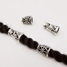 4 шт./упак. из тибетского серебра разных 2 вида стилей, подвязанные лентой, с объемной волной, дредлоки, для увеличения объема, бусины зажимы манжеты ювелирные изделия
