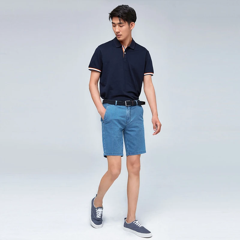 Xiaomi Mijia Youpin Cotton Smith Classic Striped Casual Denim Shorts Business Casual Short Jeans Xiaomi Mijia Youpin Cotton Smith Classic Striped Casual Denim Shorts Business Casual Short Jeans