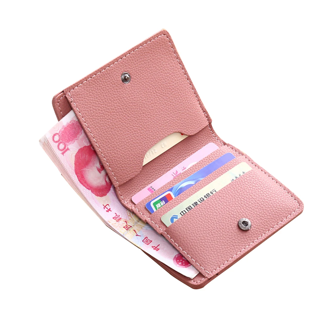 Женский кошелек в двух сложениях с вышивкой кактуса мини милой пряжкой|wallets for