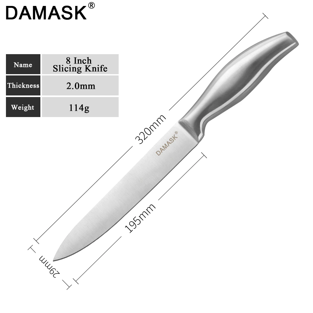 DAMASK кухонные ножи шеф повара Набор японских ножей антипригарный нож для фруктов