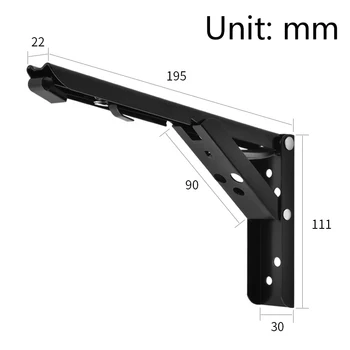 

2pcs Stable Multipurpose Folding Shelf Bench Table Bracket Mount Steel Tool Kit Home Office Storage Hardware