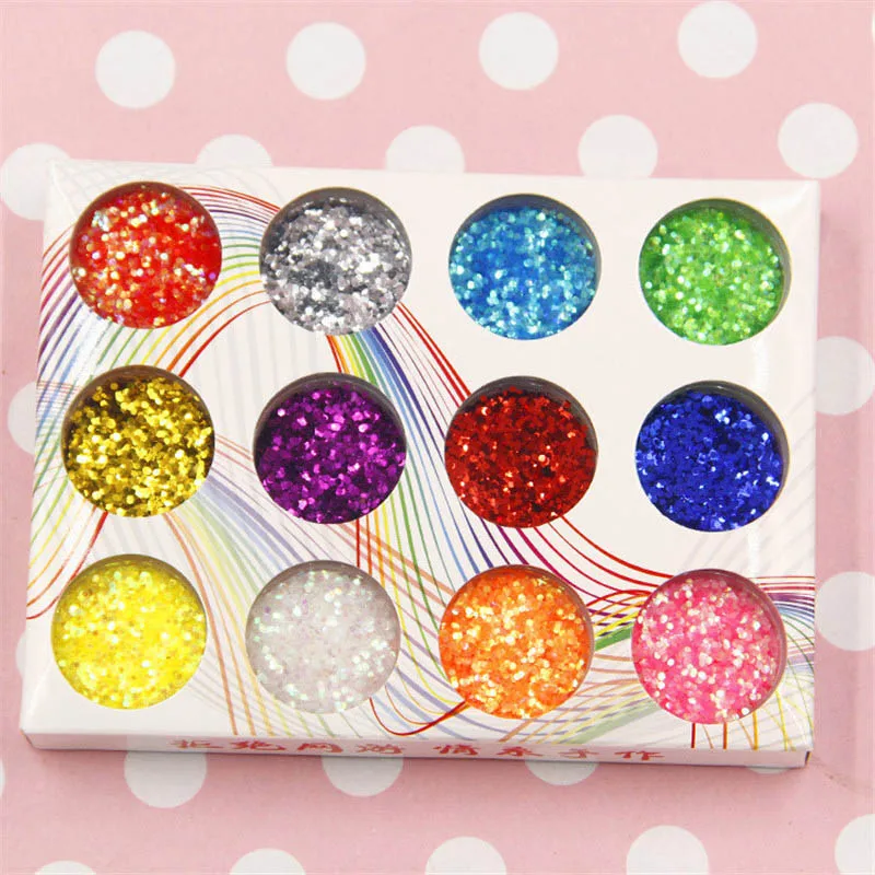 6 Type 3D Polymer Clay Tiny Fimo Fruit Slices Pearl Powder Sequins Fruit Slime Tool Kit Nails Art/Balls For Kids DIY Accessories