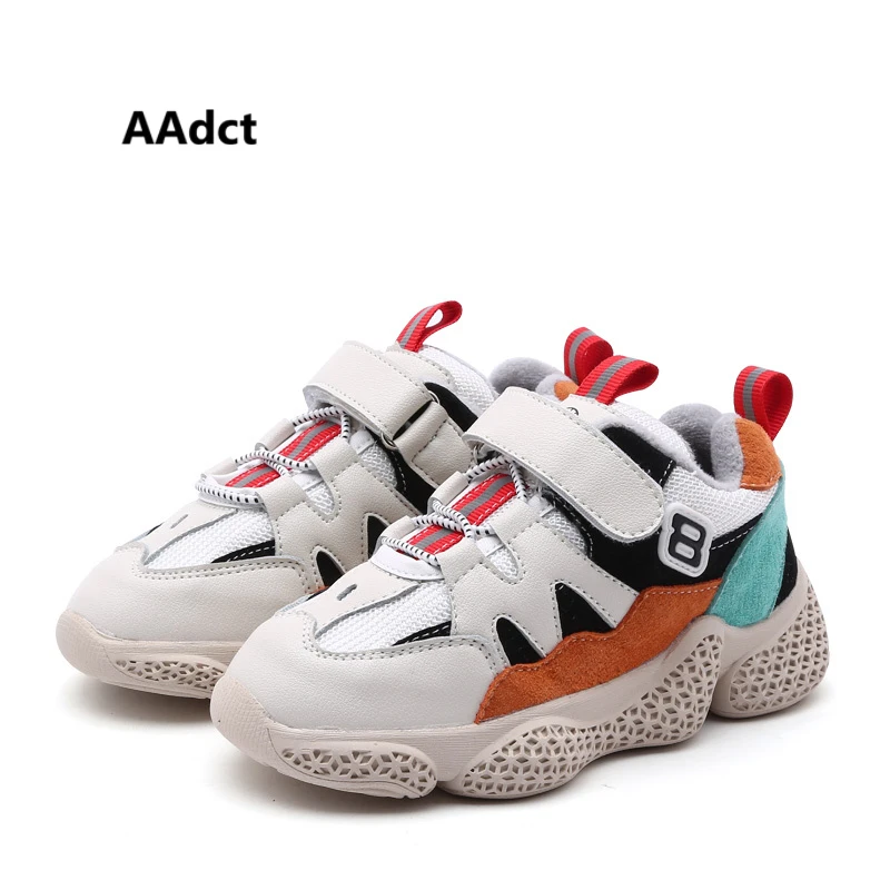 

AAdct Cotton warm running girls shoes Casual sports children shoes for boys 2018 Winter sneakers kids shoes